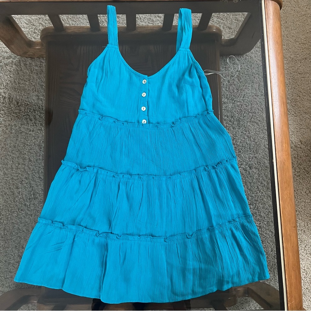 Planet Gold Vibrant Blue Top